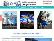 Tablet Screenshot of driftersreef.com